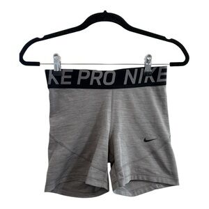 Nike Pro Spandex Biker Shorts Gray Size Medium